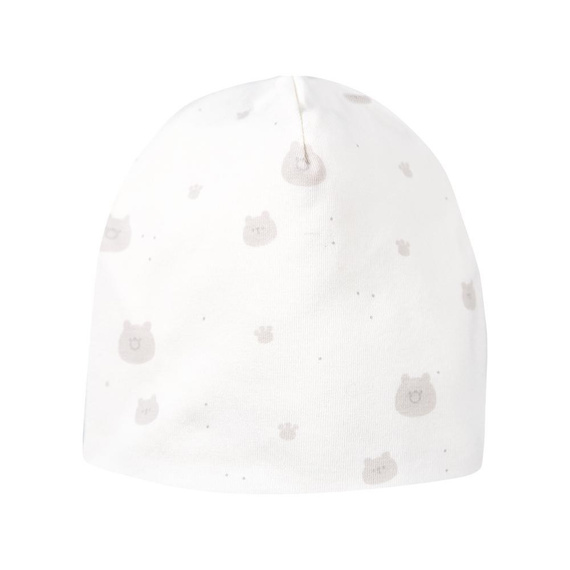 Czapka niemowlęca Petite Eevi - miś ecru