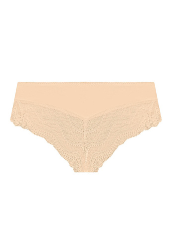 Figi damskie brazyliany Wiki Nipplex beżowy