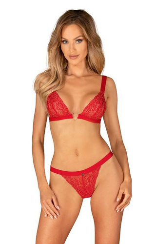 Komplet Elianes Set Obsessive czerwony