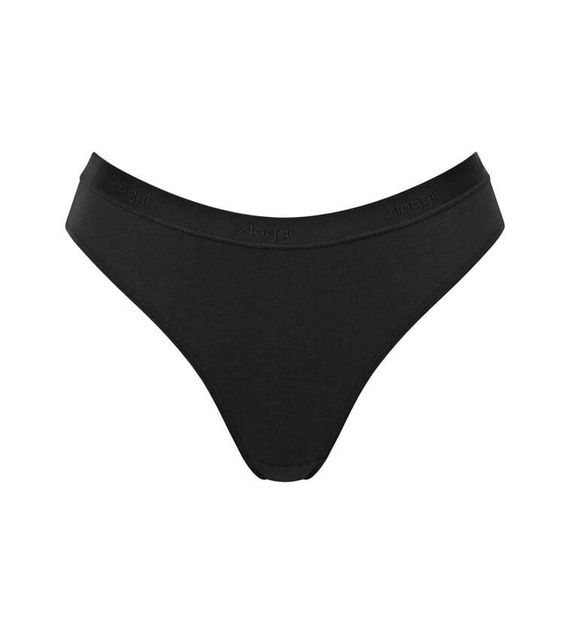 Figi Damskie 2-pak Casual High leg Sloggi Go - black