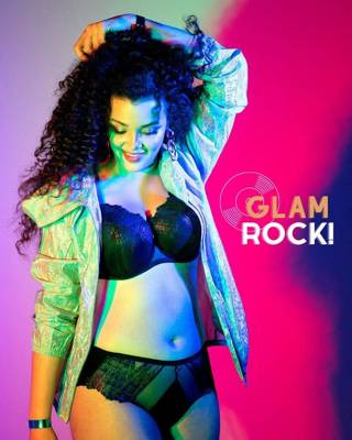 Biustonosz półusztywniany 1950 Ava - czarny