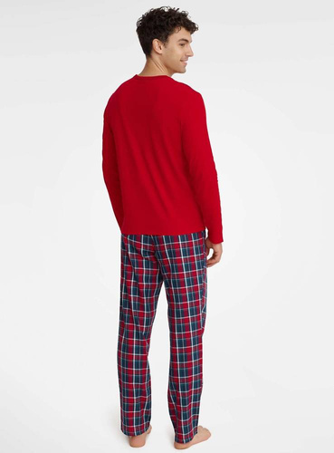 Piżama Męska  40950 Glance Henderson czerwony