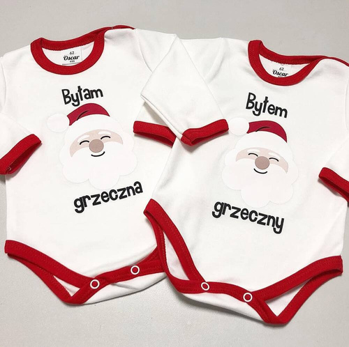 Body z długim rękawem "Byłam grzeczna" Oscar Kids