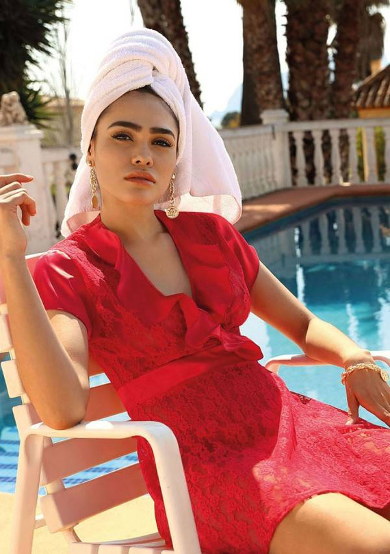 Podomka damska, stringi Mia DKaren - czarny