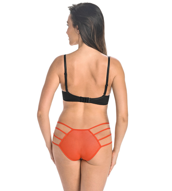 Figi damskie z paseczkamі Kathy Teyli - czerwony