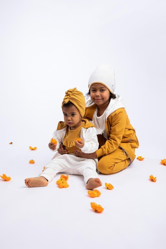 176272 Michalina Bluza dresowa rozpinana Nicol - musztardowy