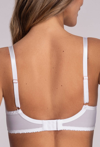 1396 Miękki Biustonosz Ava biały