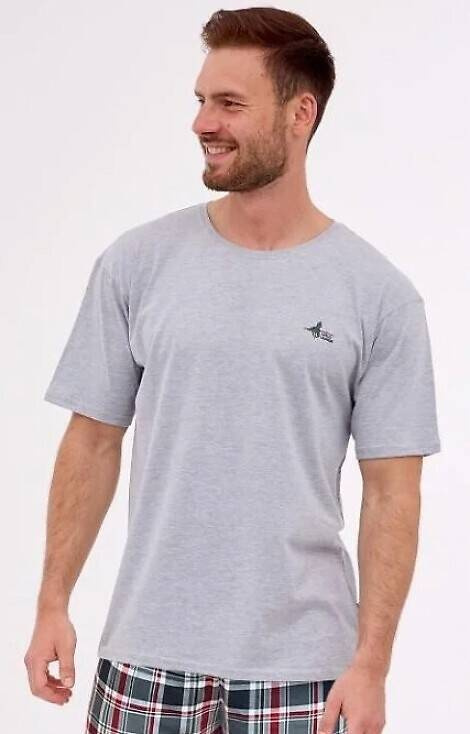 Piżama męska 326/284 Wild Horse 3 Cornette szary jasny