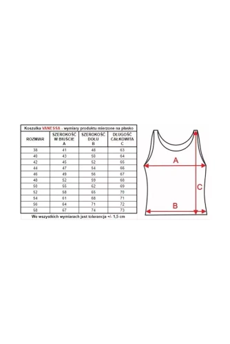 Podkoszulka 86548 Vanessa Mewa czarny