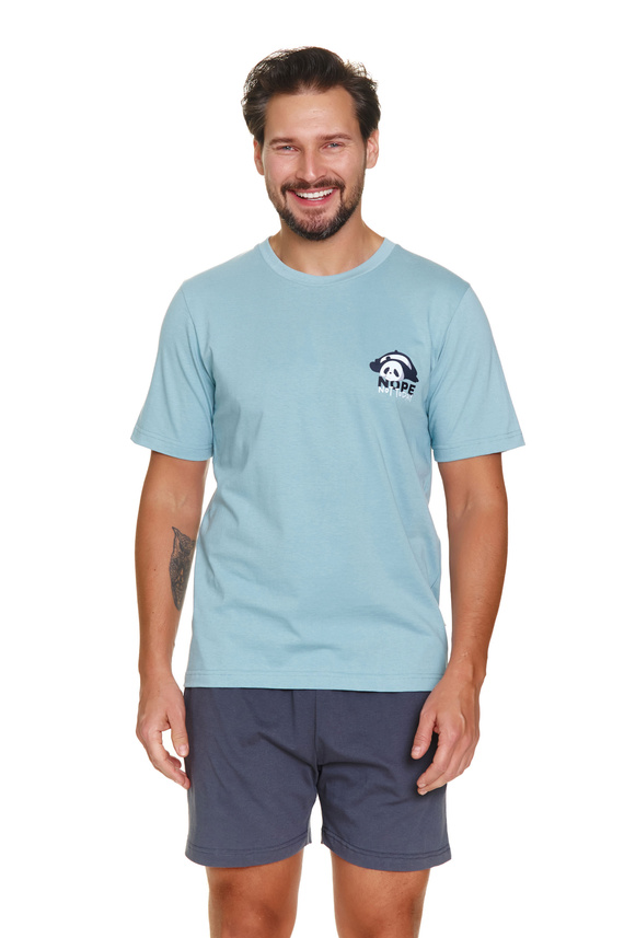 PMB.7232 Piżama Męska Doctor Nap - ice blue