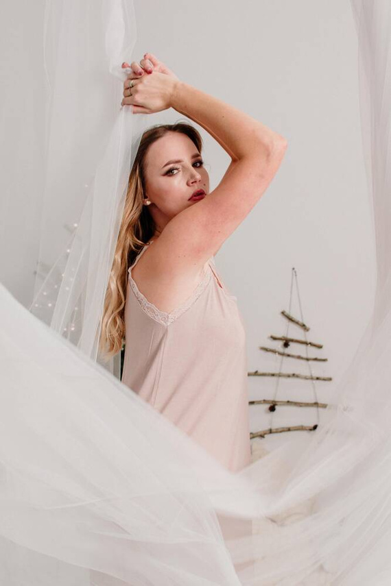 Koszula nocna 771 Hazel Forex - piaskowy