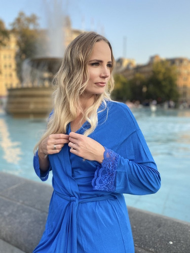 412 Dagmara Szlafrok damski Krótki Forex - chaber