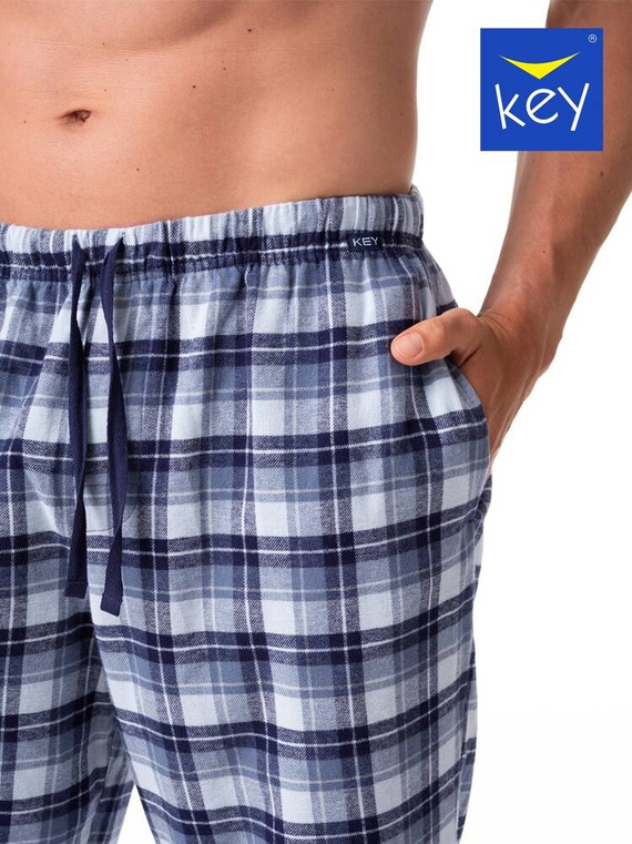 Piżama Męska MNS 426 Key szary kratka