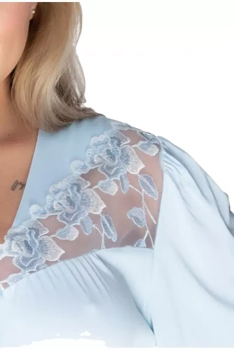 Koszula nocna damska 86584 Diana Summer Mewa niebieski