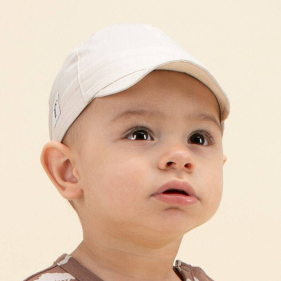 Czapka chłopięca z daszkiem Safari Pinokio - beżowy