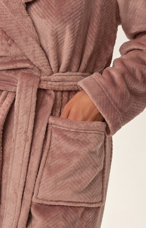 Szlafrok damski 41950 Frankie Henderson - dusty pink