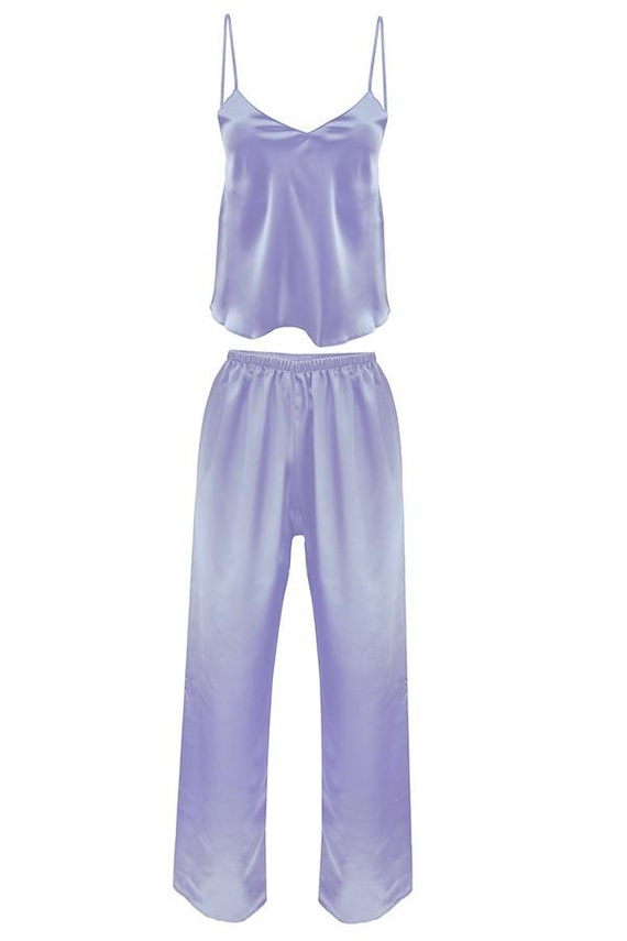 Piżama Damska Satynowa Iga DKaren - Blekit