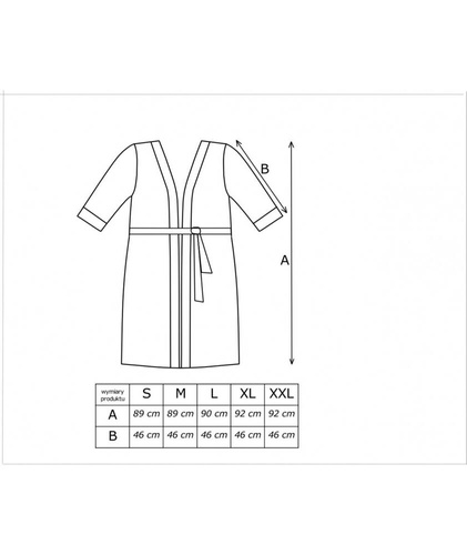 Peniuar damski Rosa Donna ecru 