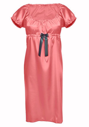 Halka satynowa koszulka damska Anabel DKaren - Puder