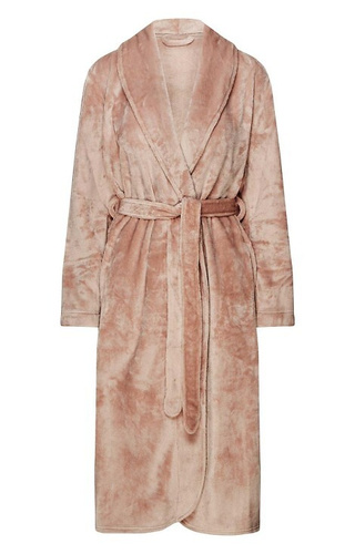  Szlafrok Henderson Dextra 43595 peach – aksamitny w dotyku, za kolano