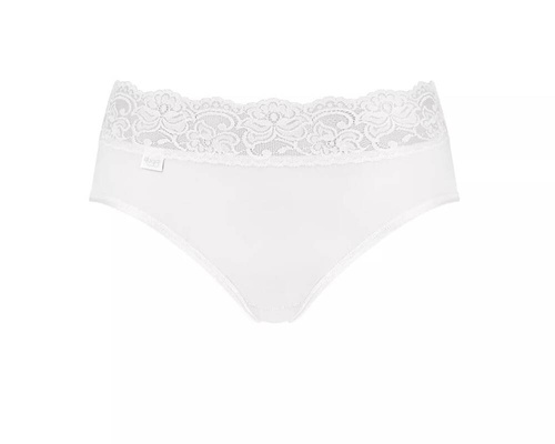 Figi Damskie Romance Midi Sloggi Go - white