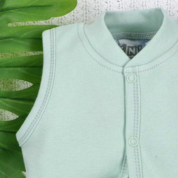 Nini Kamizelka Dino Explorer – organiczna bawełna, kamizelka dla niemowląt