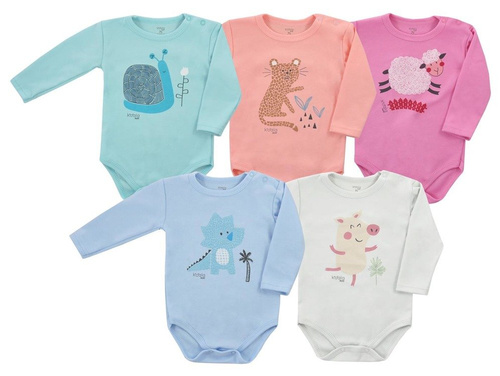 Body niemowlęce "FARMA" Koala - różowy