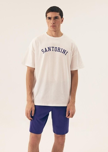 Piżama Męska 43173 Santorini Henderson -white