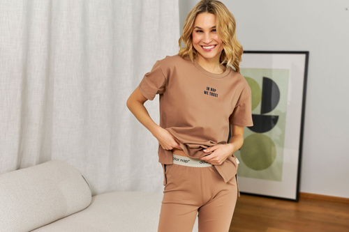 PM.5382 Piżama Damska Doctor Nap - wood (beżowy)