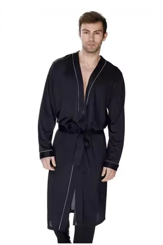 Szlafrok męski 86468 Aleksander James Bradley czarny