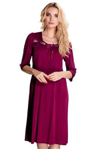 3942 Melisa halka koszula nocna damska Mewa fioletowy