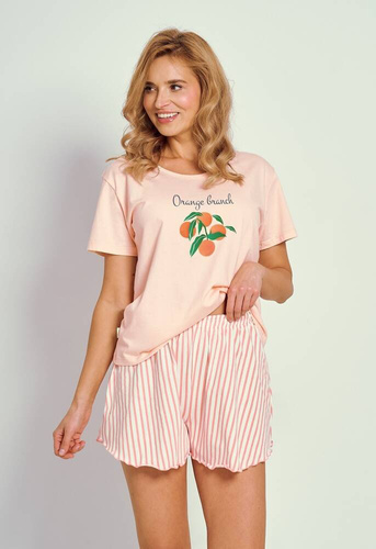 Piżama Damska 3322 Darcia Taro- pomarańczowy