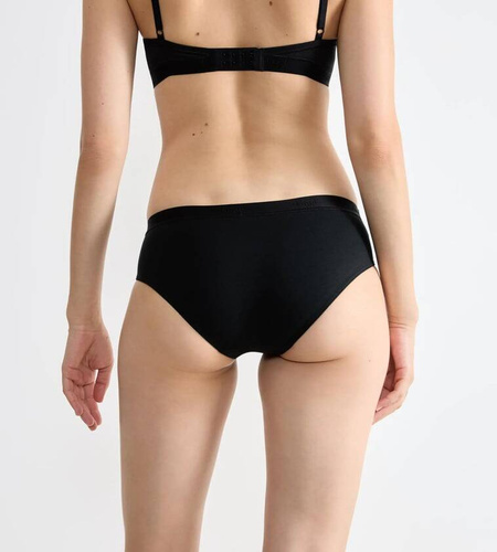 Figi Damskie 2-pak Casual Hipster Sloggi Go - black