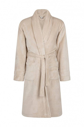 Szlafrok męski Super Dziadek ByShelly - beżowy/złoty