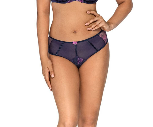 Półusztywniany Biustonosz 2000 Ava - granatowy