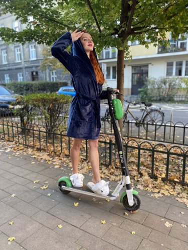 Krótki Szlafrok damski 626 Abigail Forex - granat