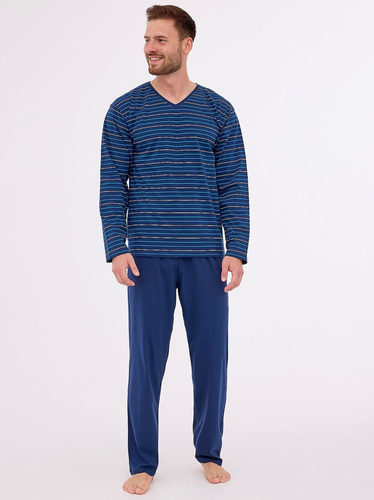Piżama męska 139/47 Cornette Various | Paski, komfort i styl w eleganckim opakowaniu