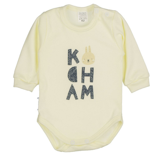 Body niemowlęce długi rękaw Gruszka Martex biały