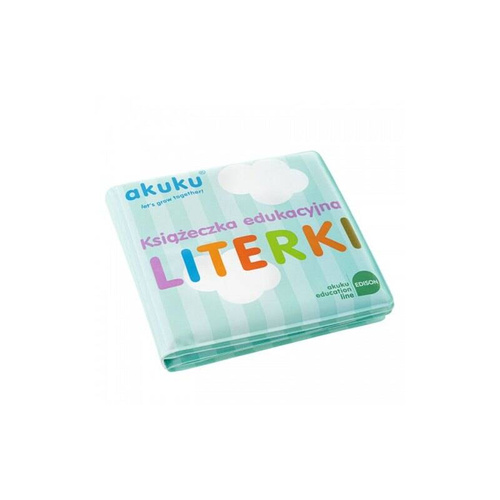 Edukacyjna książeczka do kąpieli z piszczkiem Literki Akuku 