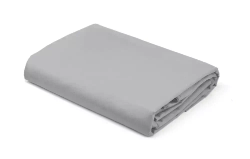 Prześcieradło satynowe z gumką jPure ednobarwne Detexpol szary jasny 