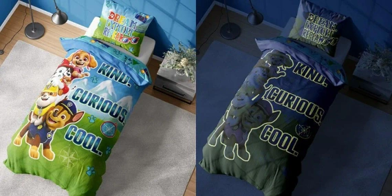 Pościel bawełniana świecąca w ciemności Psi Patrol PP 26 Psi Patrol Detexpol