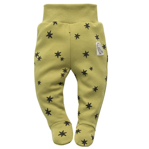 "Stay Green" Półśpiochy niemowlęce Pinokio - zielony druk