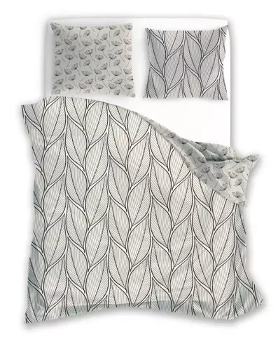 Pościel bawełniana Pure 04 liście dmuchawce Faro beżowy