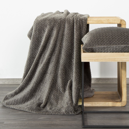 Cindy 3 Koc, narzuta   Designe91 -grafitowy