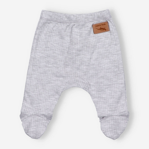 Lagarto Verde Półśpiochy z dzianiny prążkowej - Szary