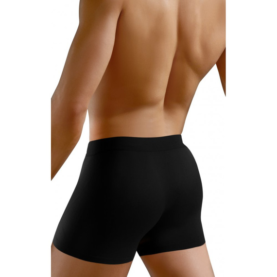Bezszwowe bokserki męskie BM07 Solar Sesto Senso - czarny