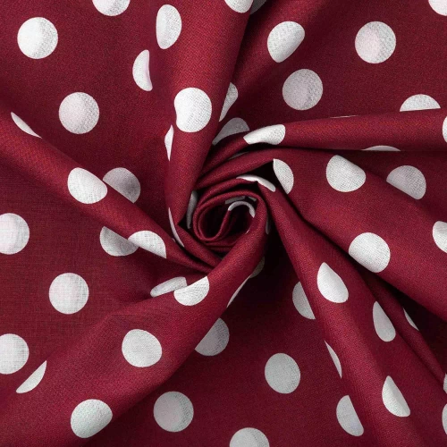 Świąteczna pościel Xmass 100% bawełna – kratka czerwona groszki, komplet z zamkiem Spod Igły i Nitki