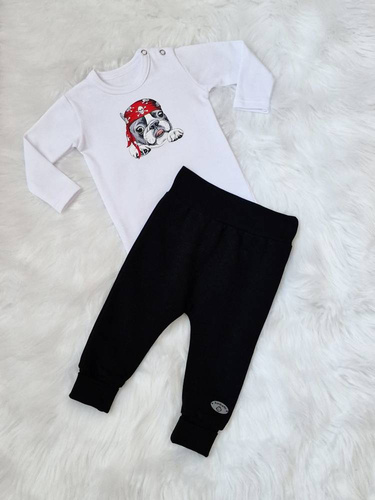 Body z długim rękawem Pirat Bambarillo biały 