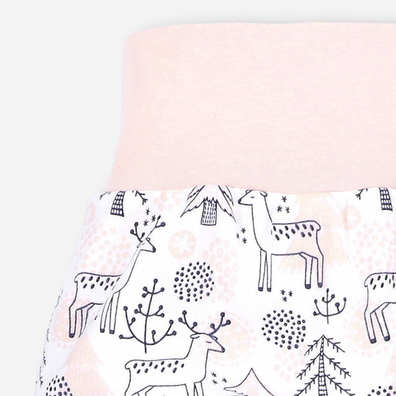 Półśpiochy z bawełny organicznej Jelonki Nini druk