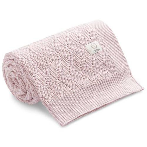 Kocyk Como French bambus/bawełna YOSOY - powder pink